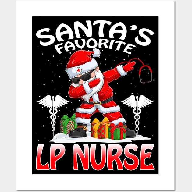 Santas Favorite Licensed Practical Nurse Christmas Wall Art by intelus